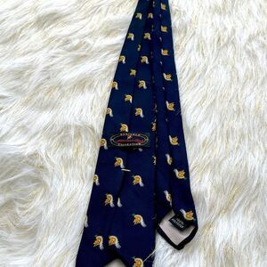 ALDERMAN REED DESIGNER COLLECTION MENS NAVY BLUE TIE